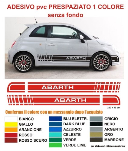 Kit adesivi strisce fiat 500 - kit,