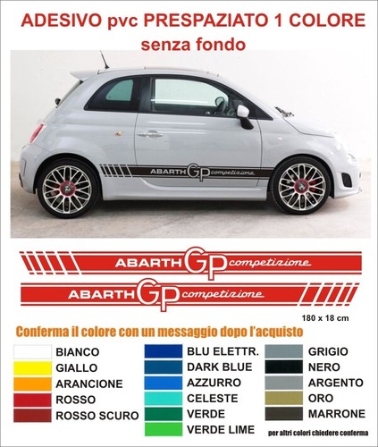 Kit adesivi strisce fiat 500 - kit,