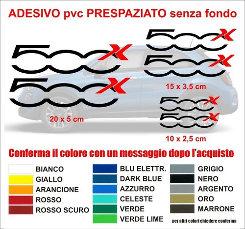 Kit adesivi fiat 500 - fiat,
