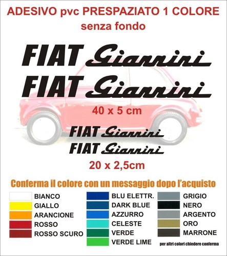 Kit adesivi fiat - kit, giannini